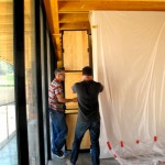 Moving the piece into place very carefully